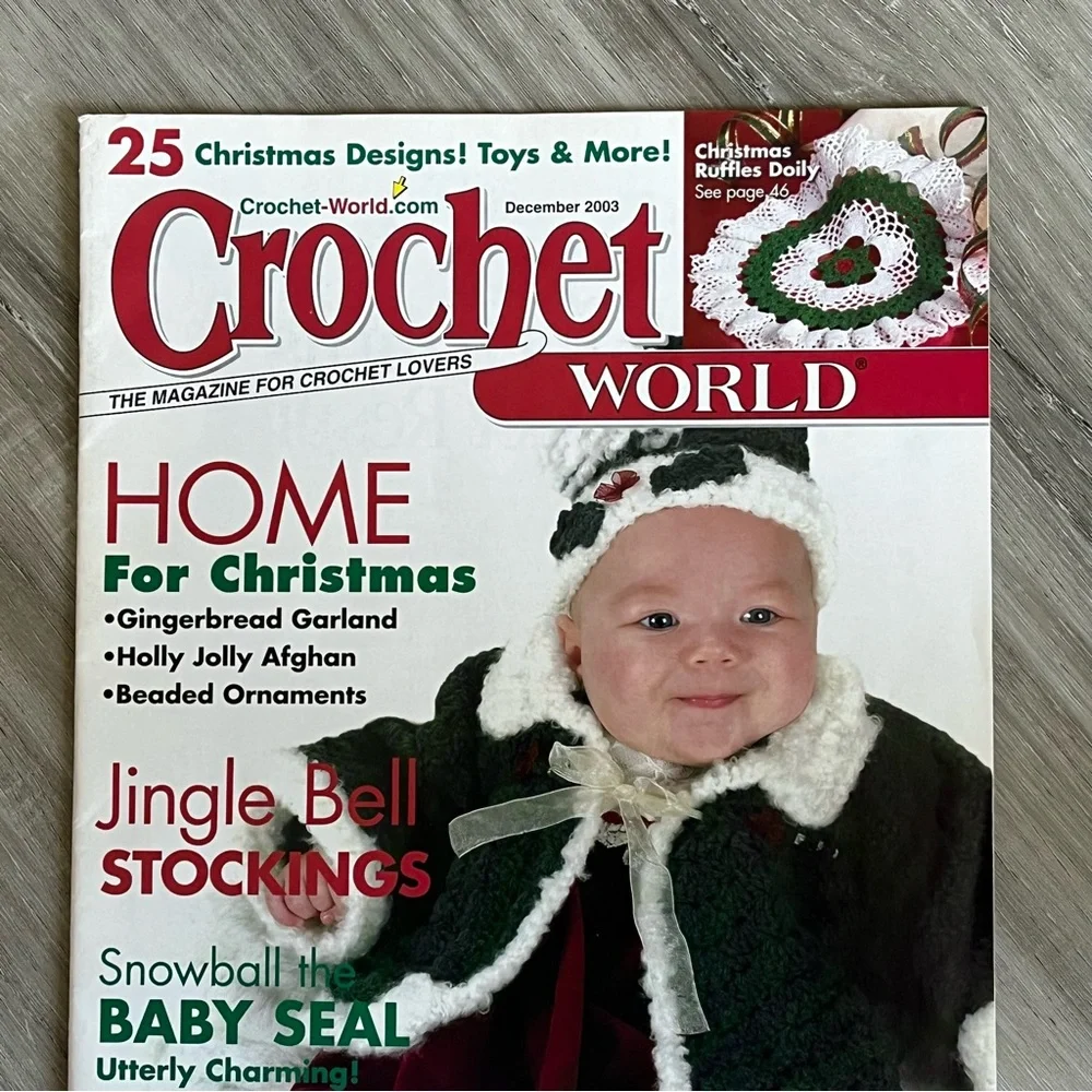 NWT Vintage Crochet World Christmas Magazine December 2003